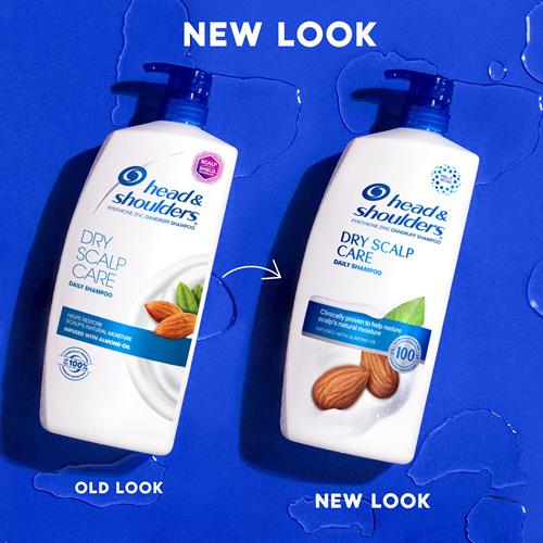 Shampoing antipelliculaire Head And Shoulders, traitement antipelliculaire, soin du cuir chevelu sec pour usage quotidien, sans paraben, 835 ml