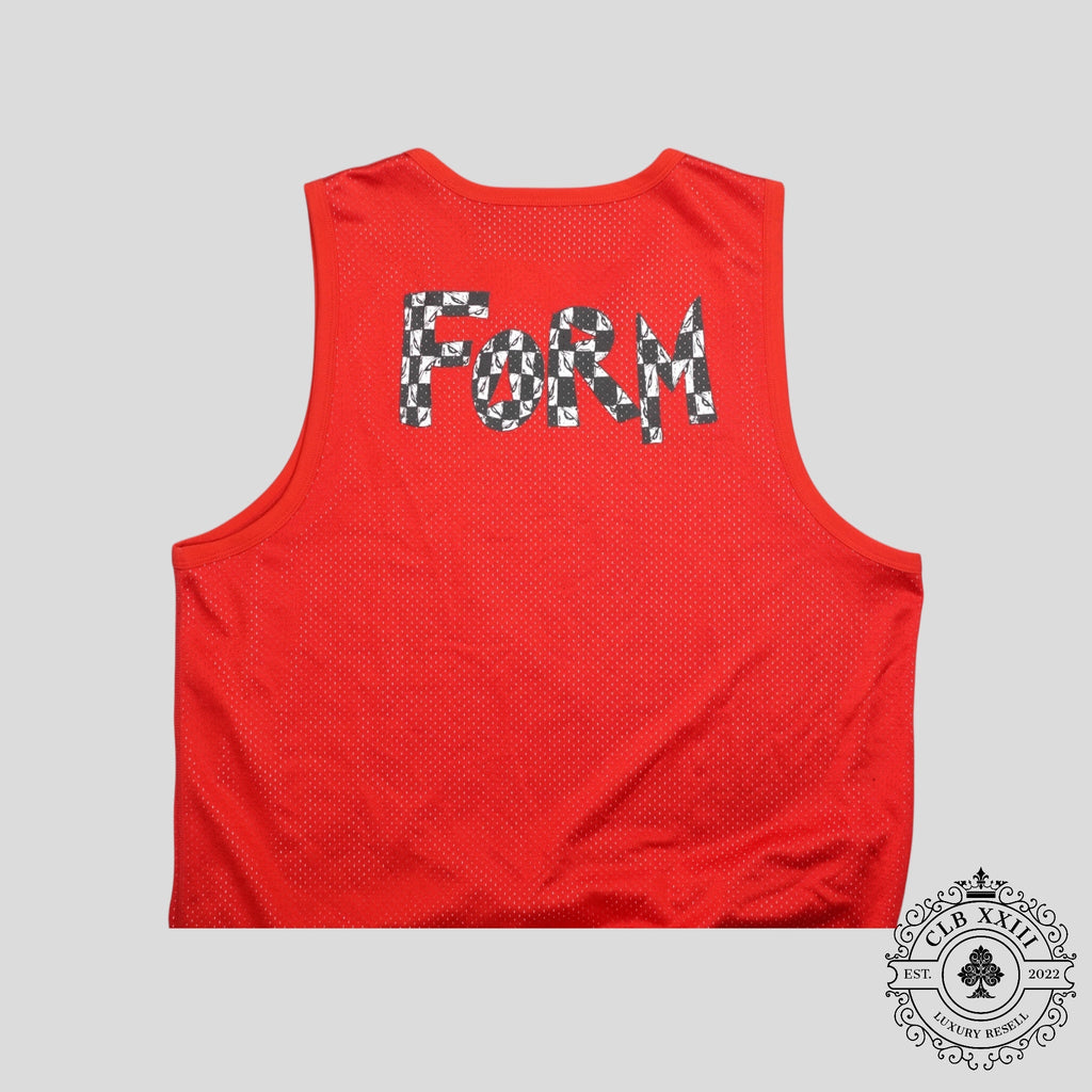 Maillot Chrome Hearts Reversible Mesh Team 99 Rouge