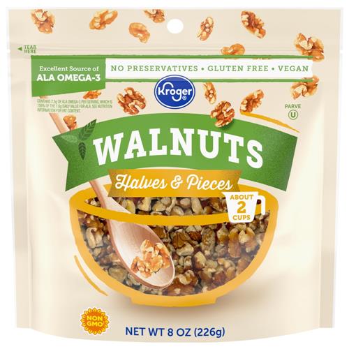 Kroger Noix décortiquées (moitiés et morceaux) 227 g