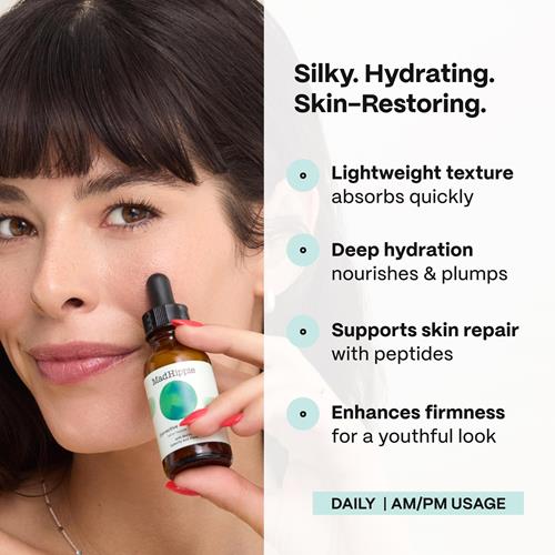 Mad Hippie Sérum Peptides Correcteur Visage – Peptides de Collagène Raffermissants, Essentiels Anti-Rides, 30 ml