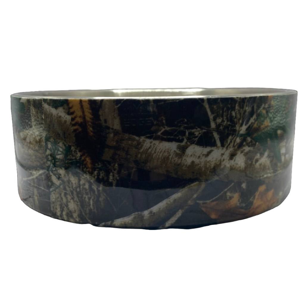 Gamelle pour chien en acier inoxydable camouflage - 1,9 L