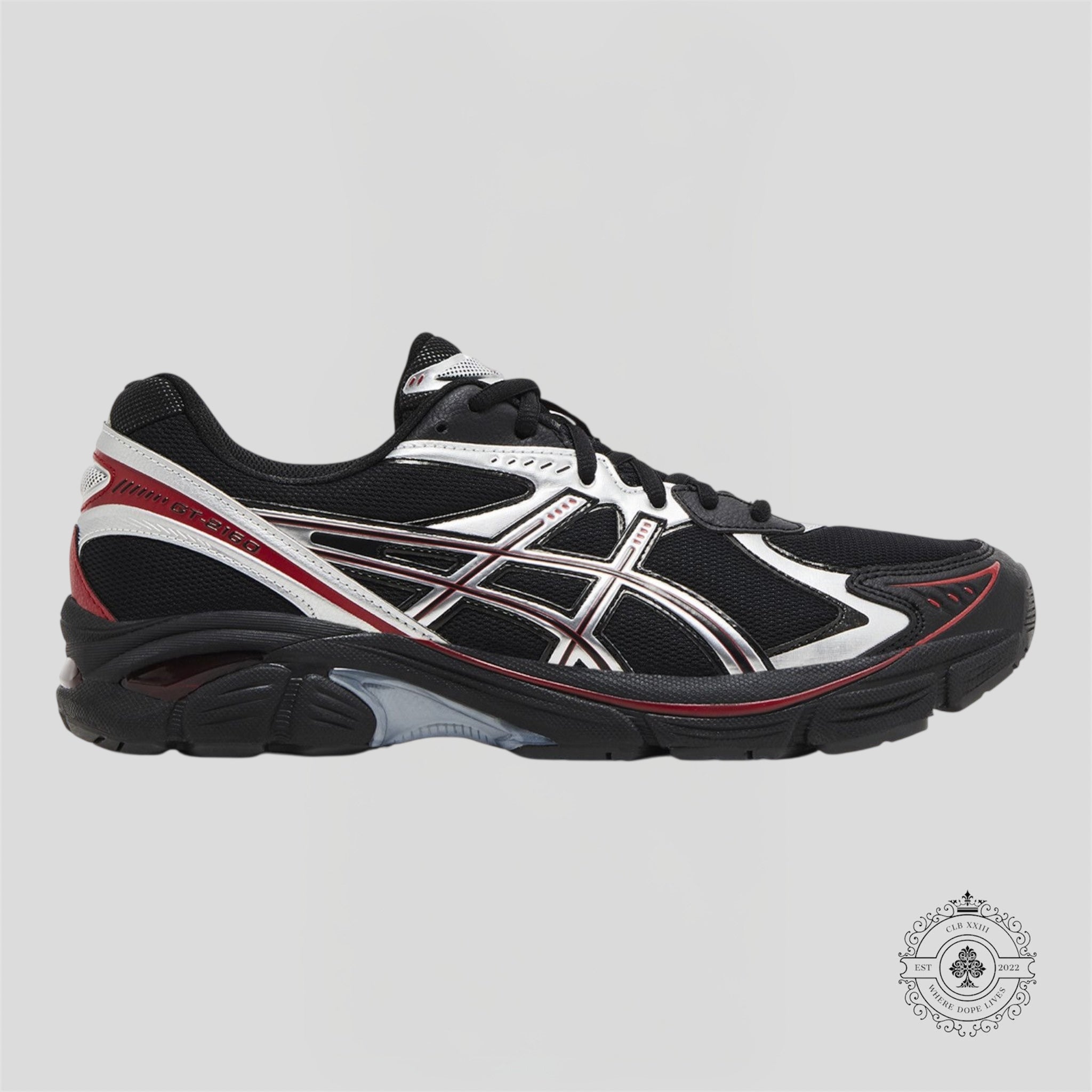 Asics GT-2160 Noir Argent Pur Rouge