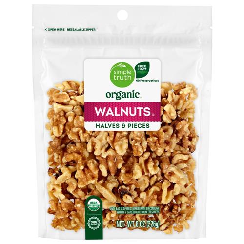 Simple Truth Noix de Grenoble biologiques moitiés et morceaux 8 oz