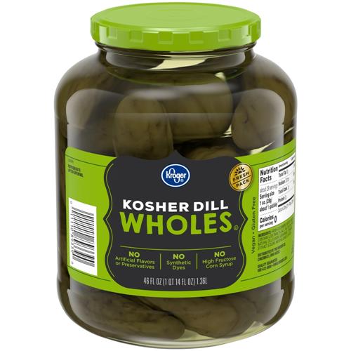 Cornichons entiers casher Kroger 1,36 L