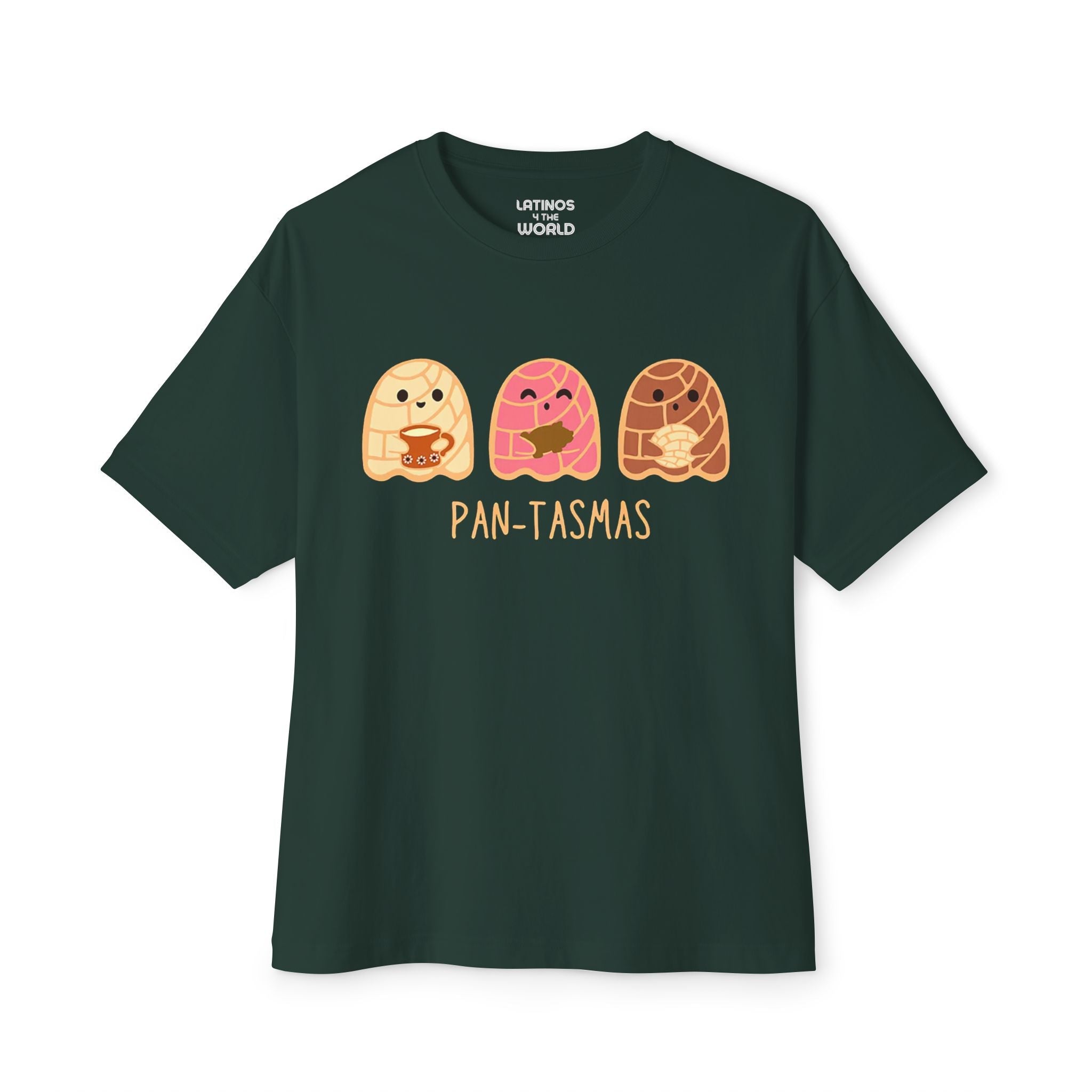 T-shirt Pantasmas Ghost Pan Dulce Conchas | Halloween, Boo Effrayant Horreur Costume Latino | Unisexe - 3 Couleurs