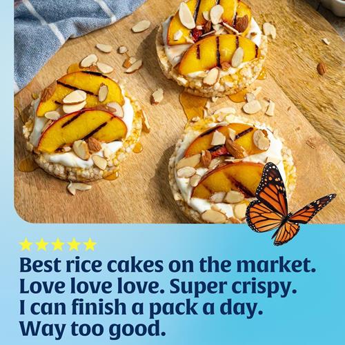 Galettes de riz brun bio Lundberg, légèrement salées, sans gluten, véganes, collation saine, 241 g