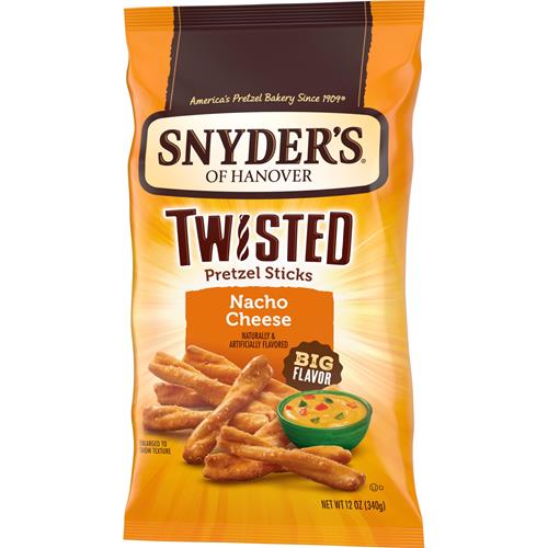 Snyders Of Hanover, Bretzels Torsadés Saveur Fromage Nacho, Sachet de 340 g