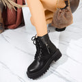 Bottes à talons carrés et bout rond avec talon confortable