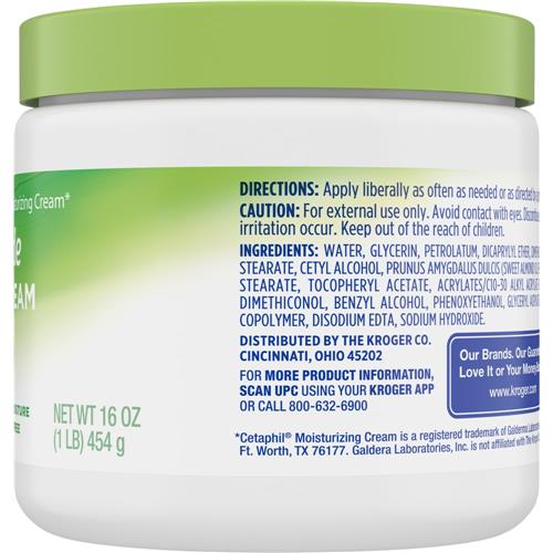 Kroger Crème Corporelle Douce pour Peaux Sèches Sensibles + Sans Parfum 473 ml
