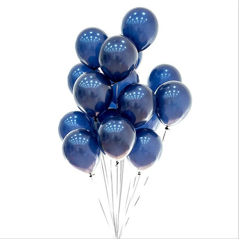Kit d'arche de guirlande de ballons bleu marine et or de 85 pièces, ballons à paillettes parfaits pour les décorations de fête de naissance, mariage, anniversaire, fêtes prénuptiales, fêtes de bureau, révélations de genre