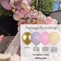 85 pièces de guirlande d'arche de ballons roses violets pour festival, fiançailles familiales, mariage, anniversaire, célébration à thème, décoration de fête