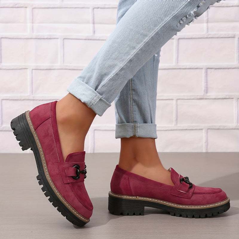 Mocassins Horsebit pour Femme – Élégants Mocassins Plats pour le Travail et le Quotidien