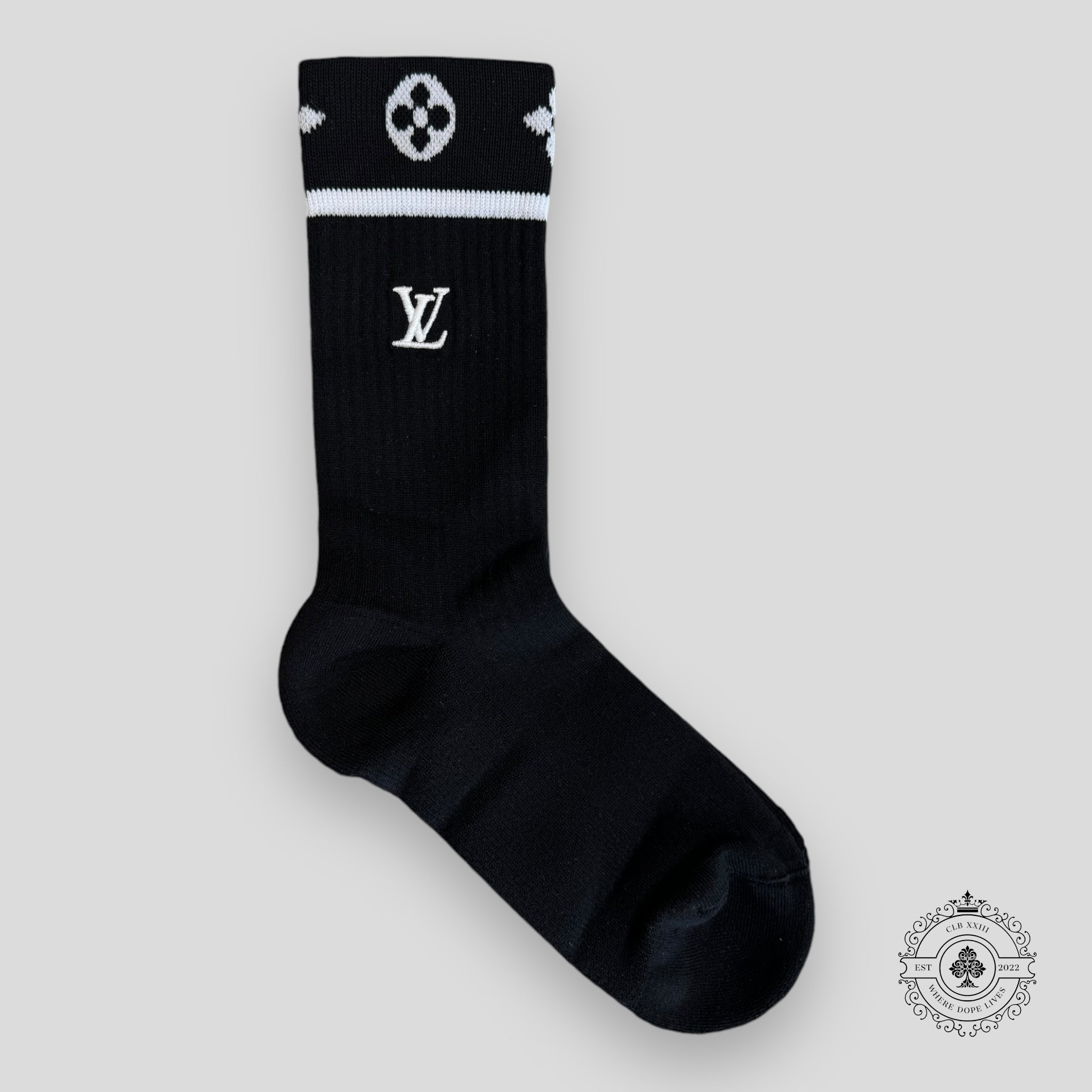 Chaussettes Louis Vuitton LV Sporty noires