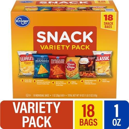 Kroger Lot de 18 paquets de snacks variés