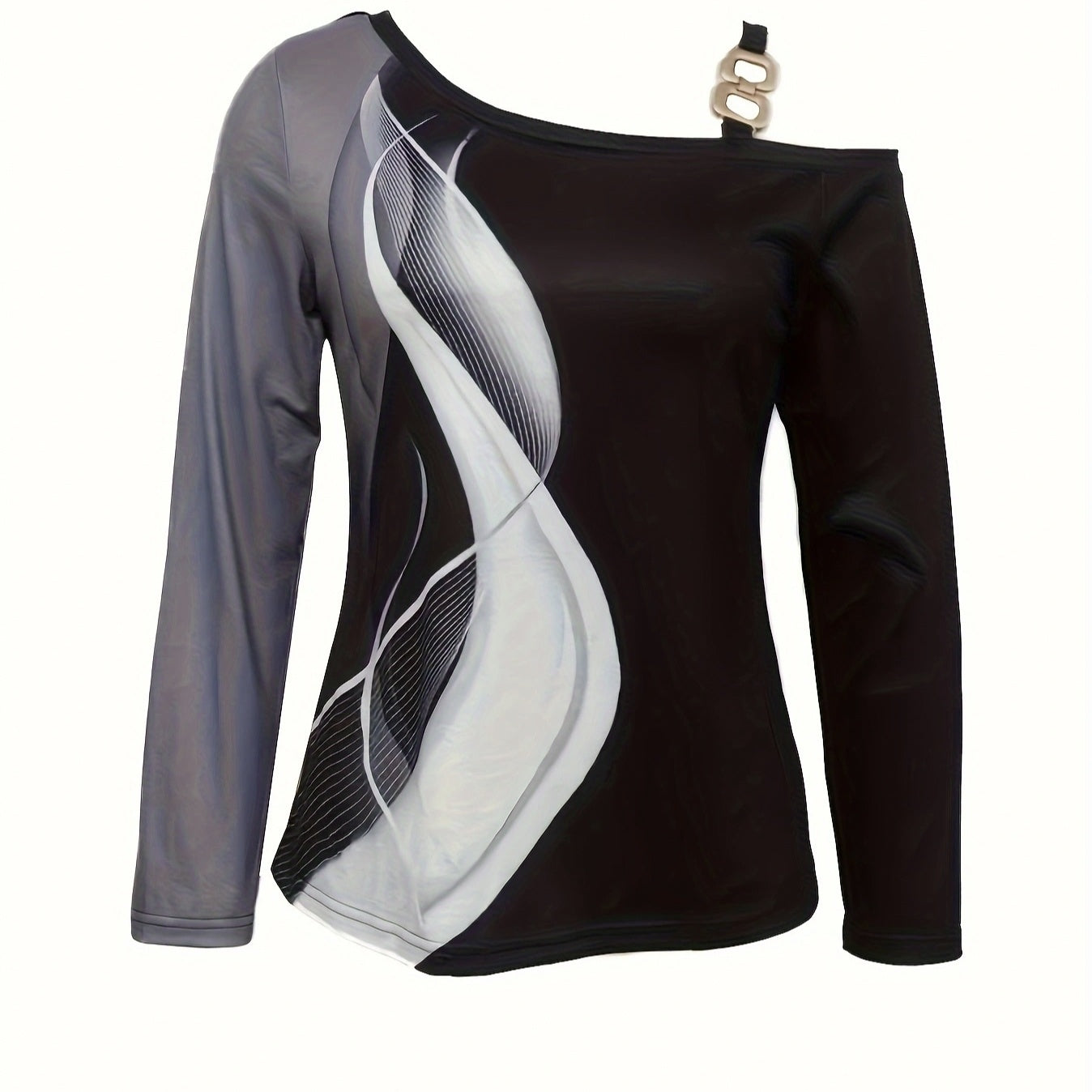 Haut asymétrique à boucle pour femme
