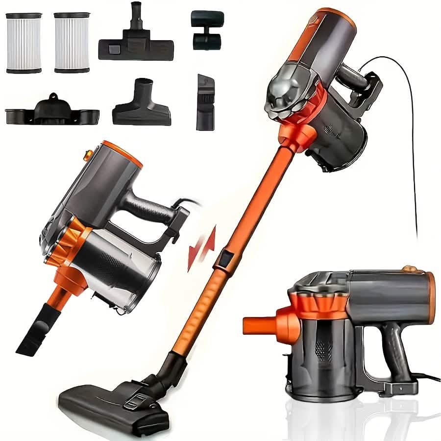 Aspirateur balai filaire 4-en-1 600W 18KPa léger à main