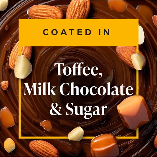 Sélection suprême Amandes au caramel enrobées de chocolat au lait 5 oz