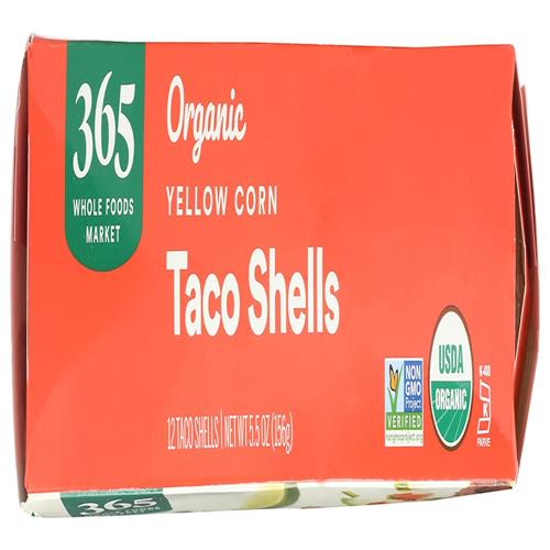 Whole Foods Market Coquilles à tacos jaunes biologiques, 5,5 oz
