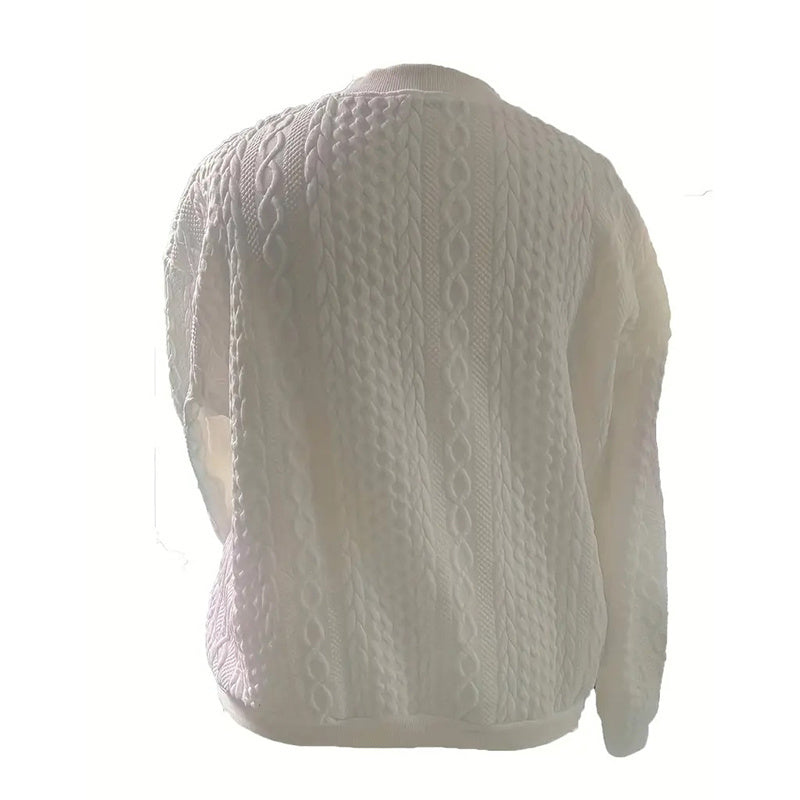 Blousons aviateur pour femmes Manteaux jacquard mignons Vestes légères zippées