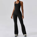 Combinaison pantalon longue moulante sans manches pour femme – Style Sport Décontracté