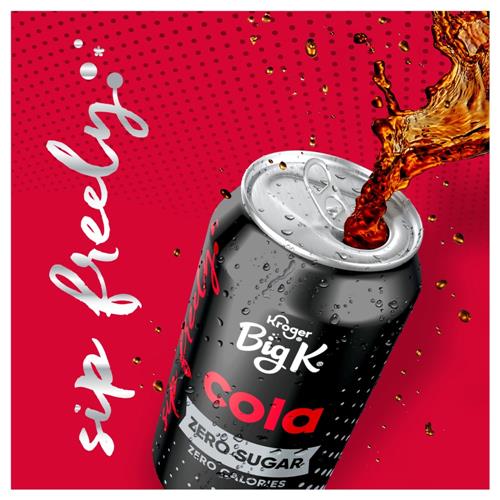 Big K Cola Zéro Sucre Zéro Calorie Boîte de 12 canettes / 355 ml