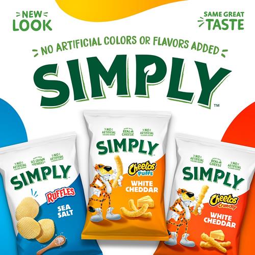 Simply Lays Sea Salted Thick Cut Potato Chips, 8.5 Oz