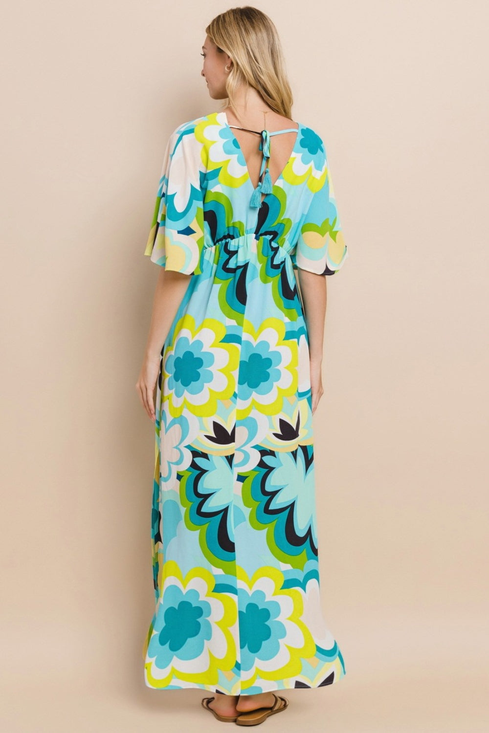 Robe Longue Fleurie Fendue pour Femme – Robe Longue Fleurie d'Été, Robe Longue Fendue Élégante, Robe Fleurie Féminine, Robe Fleurie Romantique, Robe Longue d'Été Chic, Robe Fendue Vibrante, Robe Fleurie Sophistiquée