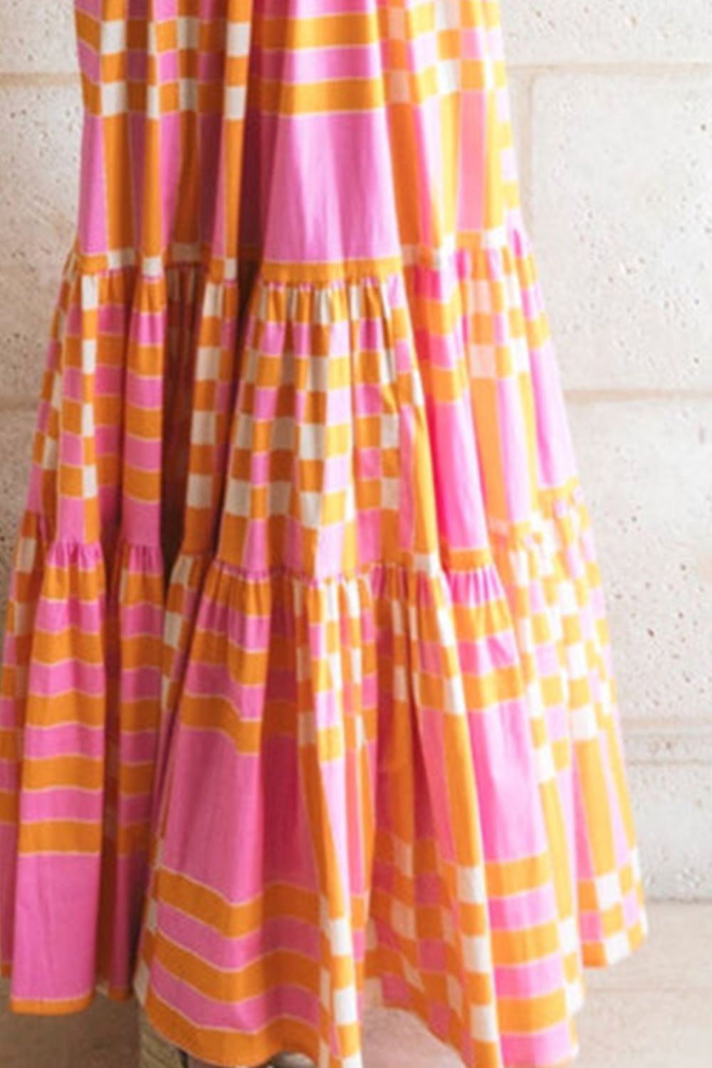 Robe à Bretelles et Blocs de Couleurs pour Filles : Élégance et Gaieté Estivale