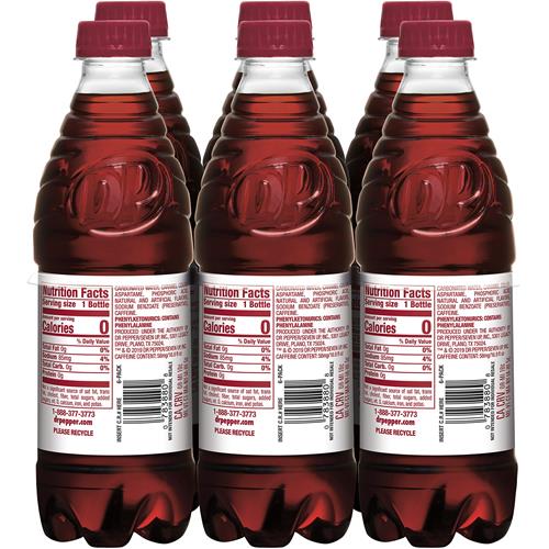 Diet Dr Pepper, Bouteilles de 0,5 L (Paquet de 6)
