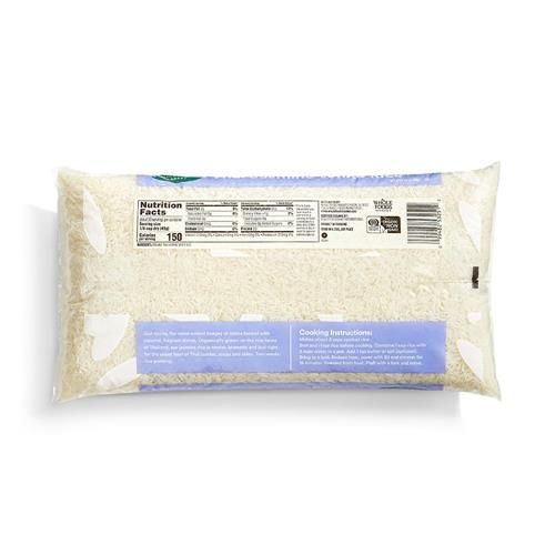 Riz Jasmin Bio Whole Foods Market, 5 livres, 80 onces