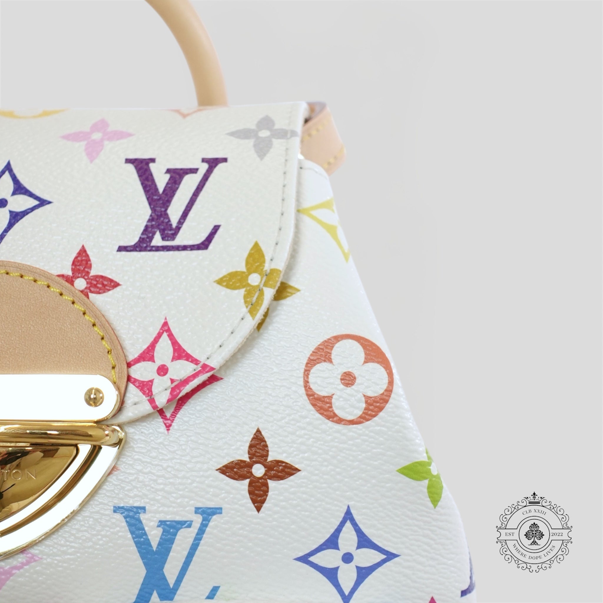 Sac Louis Vuitton x Takashi Murakami Venice blanc