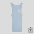 Débardeur côtelé Chrome Hearts bleu layette