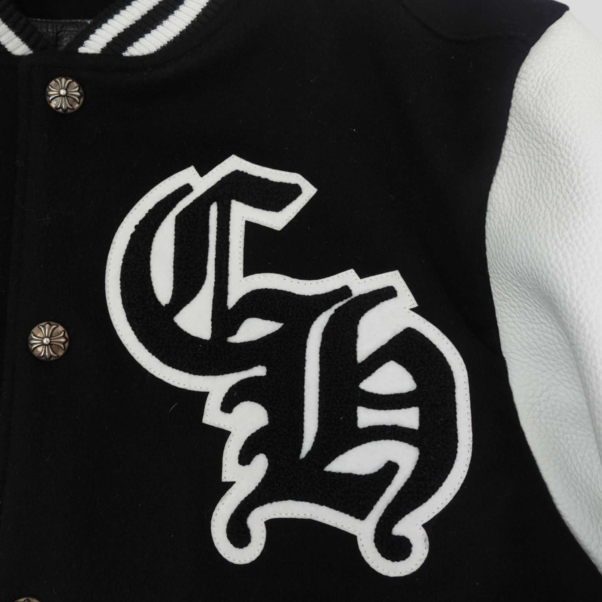 Blouson universitaire Chrome Hearts avec patch aigle