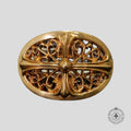 Boucle de ceinture Chrome Hearts Bronze Oval Cross