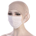Nouveau Hijab en coton doux, turban respirant à nouer sous l'écharpe, hijab intérieur extensible élégant avec trou pour les oreilles, turban léger, casquettes de hijab rondes devant, bonnet turban pour femme