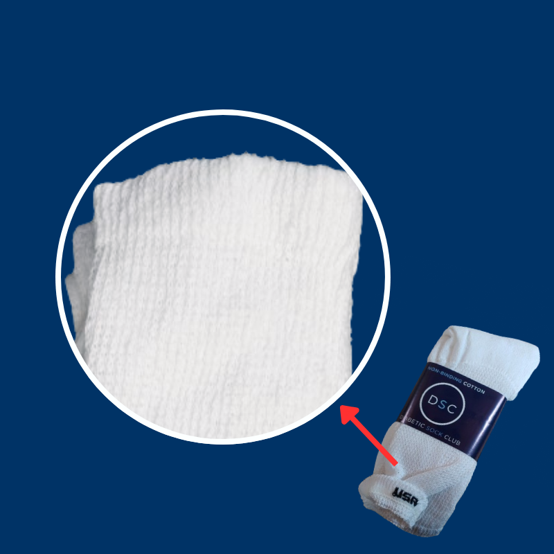 Chaussettes en coton pour hommes, diabétiques, mi-mollet (assorties)