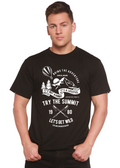 Essayez le T-shirt graphique à manches courtes en viscose de bambou/coton biologique Summit Spun Bamboo® pour homme