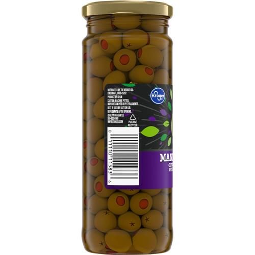 Kroger Manzanilla Olives Stuffed with Pimiento 10 oz