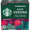Capsules de café Starbucks K-Cup, café torréfié foncé, Caffè Verona, 100 % Arabica, 32 capsules