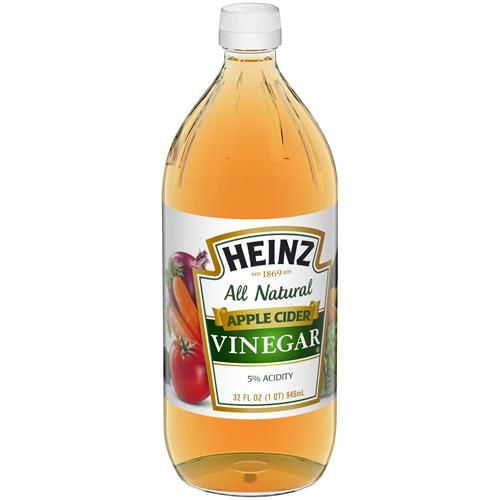 Vinaigre de cidre de pomme entièrement naturel Heinz avec 5 % d'acidité (bouteille de 946 ml) – L'emballage peut varier