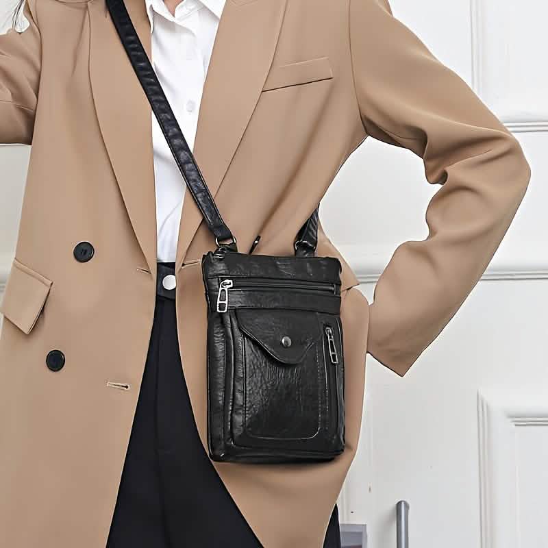 Sac Bandoulière Vintage en Cuir pour Femme