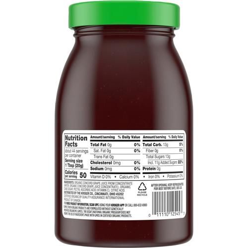 Gelée de raisin biologique Simple Truth 879 g