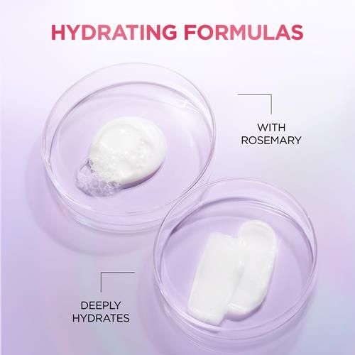 Shampooing hydratant sans sulfate L’Oréal Paris, soins capillaires pour cheveux colorés aux extraits botaniques de romarin, Everpure, 250 ml