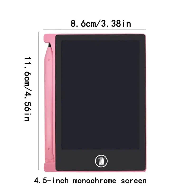 Tablette d'écriture numérique LCD avec stylet – Tableau de griffonnage et de dessin effaçable et réutilisable