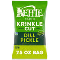 Kettle Brand Croustilles de pommes de terre coupe ondulée cornichon à l'aneth, 7,5 oz