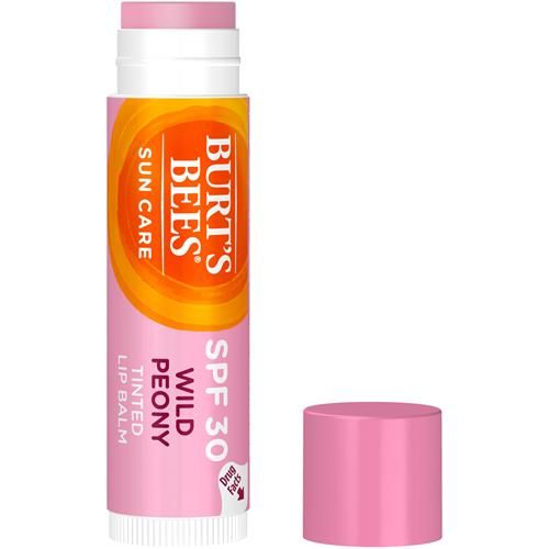 Burt's Bees Soin des Lèvres Teinté Solaire, Ecran Solaire Minéral Spf 30, Pivoine Sauvage, 1 Tube
