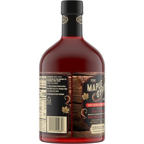 Sirop d'érable pur à 100 % de catégorie A, couleur foncée, Private Selection, 32 oz liq.
