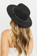 Chapeau Fedora Fame - Feutre de laine réglable - Protection solaire et style intemporel