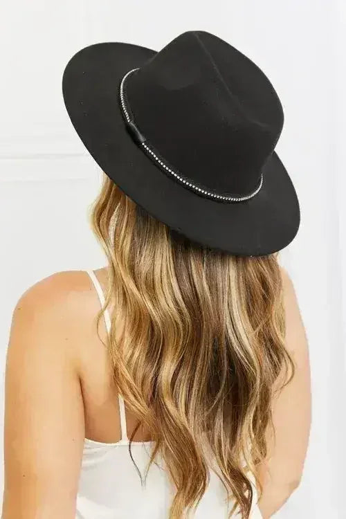 Chapeau Fedora Fame - Feutre de laine réglable - Protection solaire et style intemporel