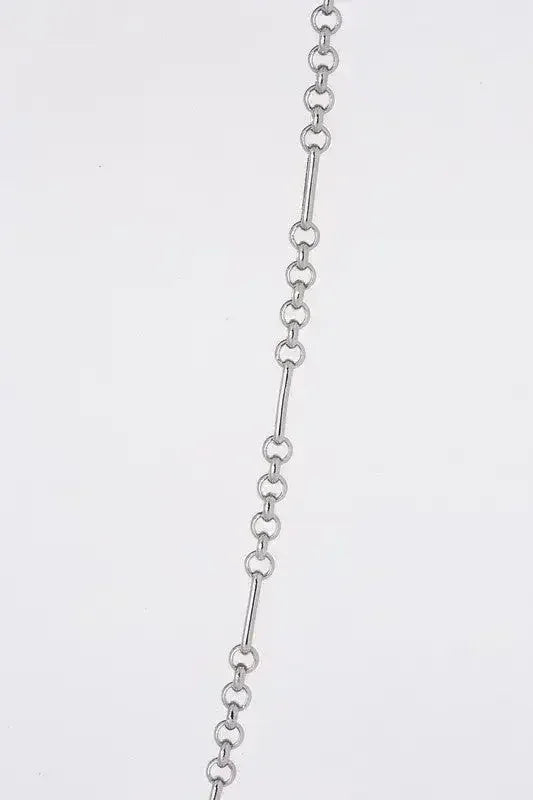 Parure Collier et Bracelet Maillons – Sans Nickel Argenté | Femstylo
